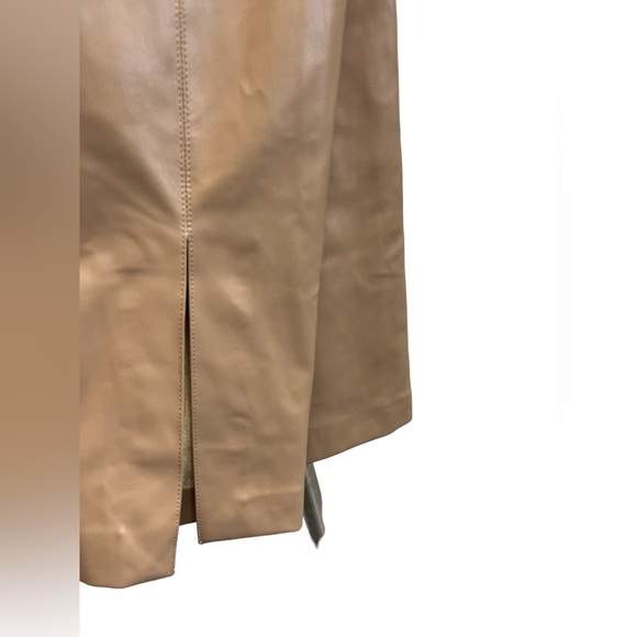 Zara Hi Rise Tan Pleather Leggings - Picture 8 of 8